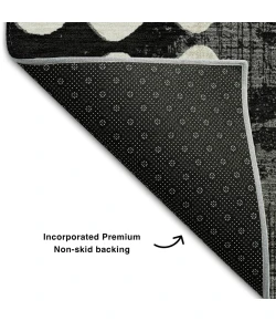 Addison Mayfield Black AMF869 - 8ft. Round Rug