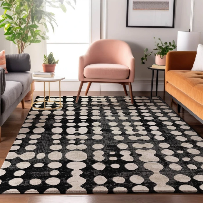 Addison Mayfield Black AMF869 8ft. x 10ft. Rect. Rug