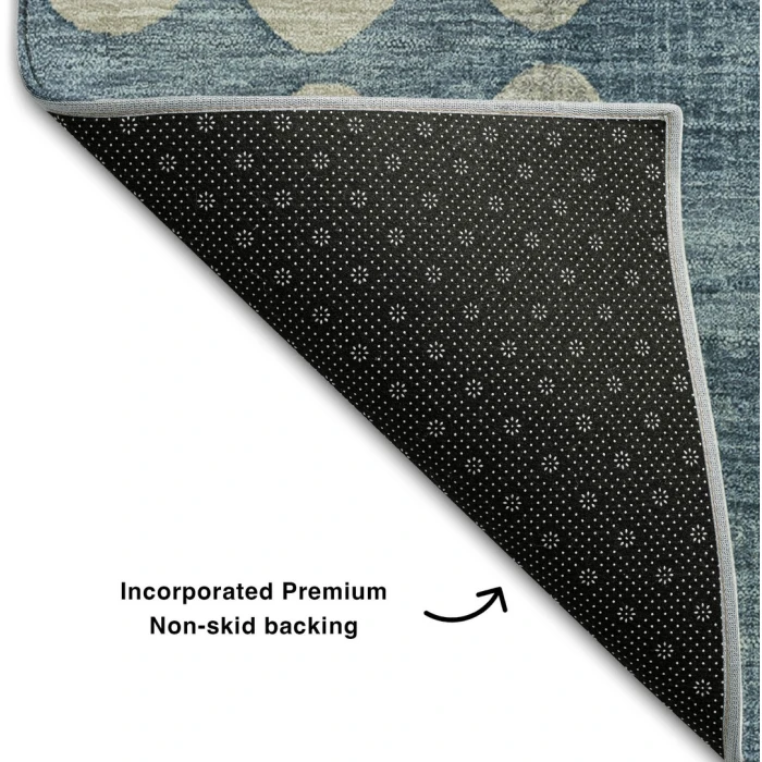 Addison Mayfield Blue AMF869 - 8ft. Round Rug