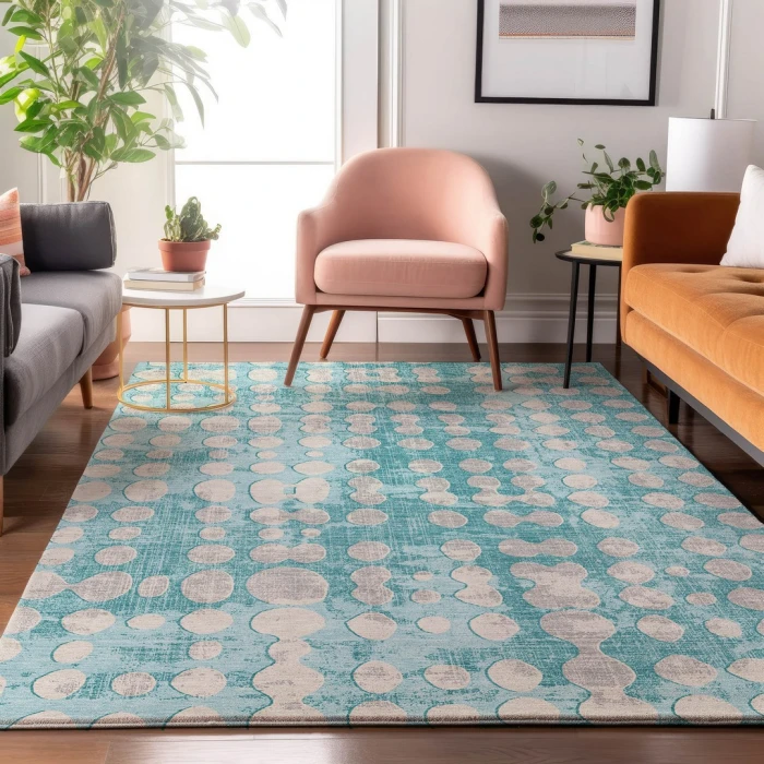Addison Mayfield Teal AMF869 8ft. x 10ft. Rect. Rug