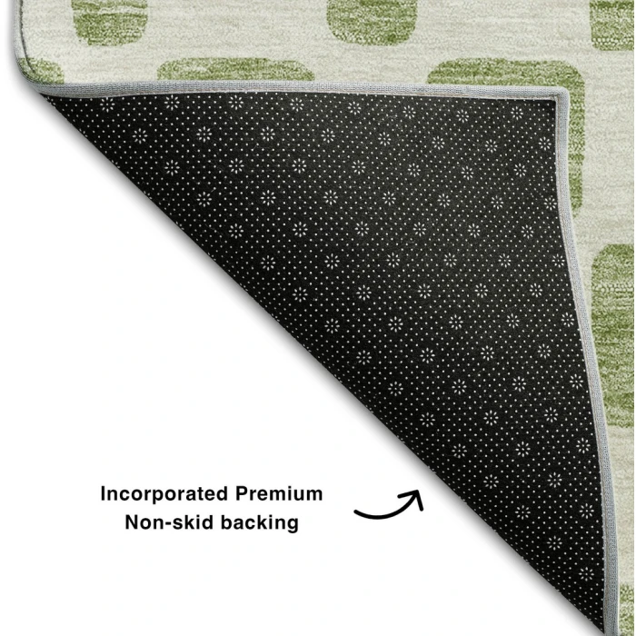 Addison Mayfield Green AMF871 - 8ft. Round Rug