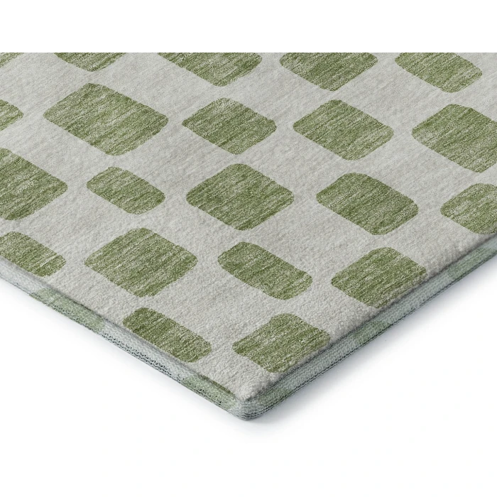 Addison Mayfield Green AMF871 - 8ft. Round Rug