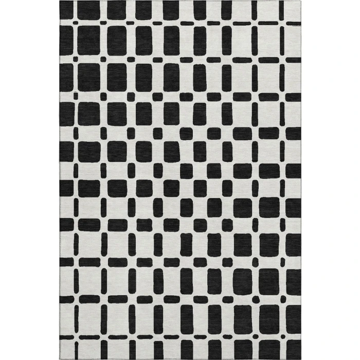 Addison Mayfield Black AMF871 - 8ft. Round Rug