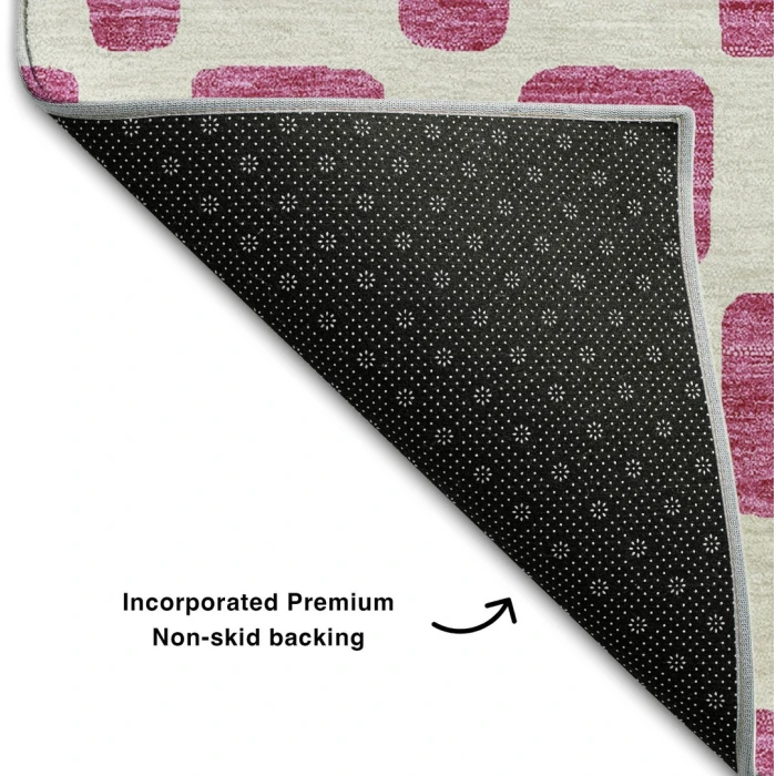 Addison Mayfield Pink AMF871 - 8ft. Round Rug