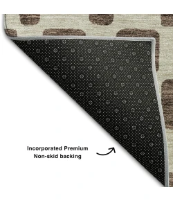 Addison Mayfield Brown AMF871 - 8ft. Round Rug