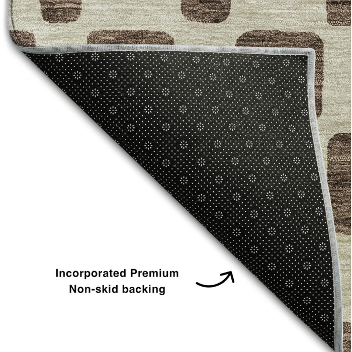 Addison Mayfield Brown AMF871 - 8ft. Round Rug
