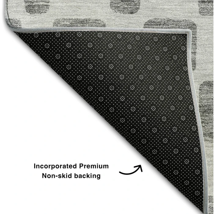 Addison Mayfield Gray AMF871 - 8ft. Round Rug