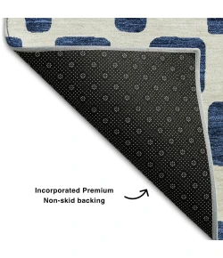 Addison Mayfield Blue AMF871 - 8ft. Round Rug
