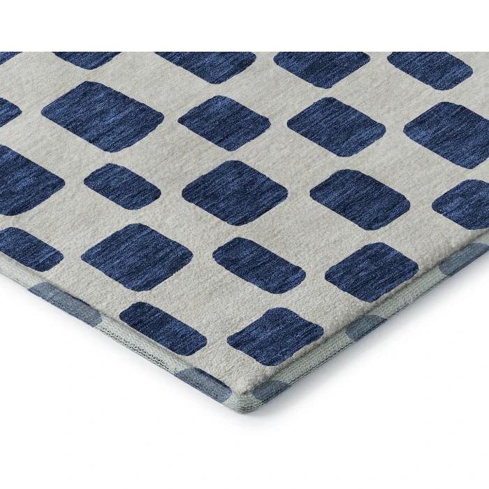 Addison Mayfield Blue AMF871 - 8ft. Round Rug