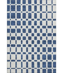 Addison Mayfield Blue AMF871 - 8ft. Round Rug