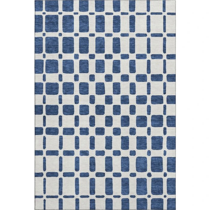 Addison Mayfield Blue AMF871 - 8ft. Round Rug