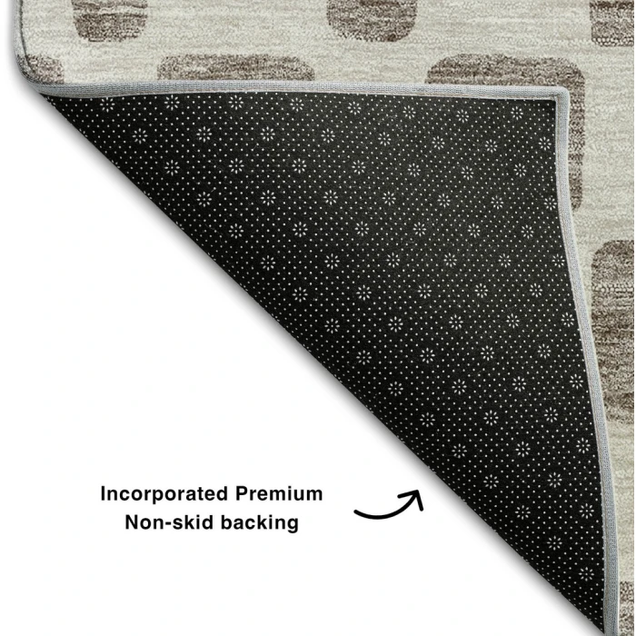 Addison Mayfield Brown AMF871 - 8ft. Round Rug