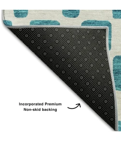 Addison Mayfield Teal AMF871 5ft. x 7ft. 6in. Rect. Rug