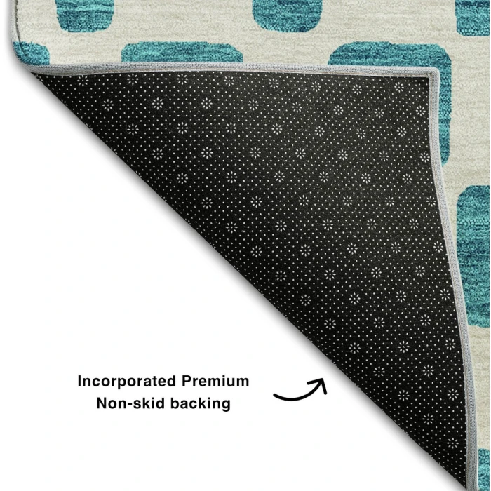 Addison Mayfield Teal AMF871 5ft. x 7ft. 6in. Rect. Rug