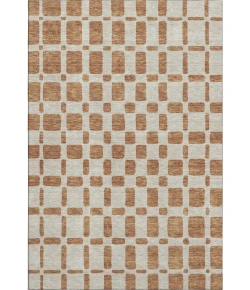 Addison Mayfield Orange AMF871 - 8ft. Round Rug