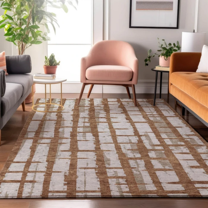 Addison Mayfield Orange AMF872 9ft. x 12ft. Rect. Rug