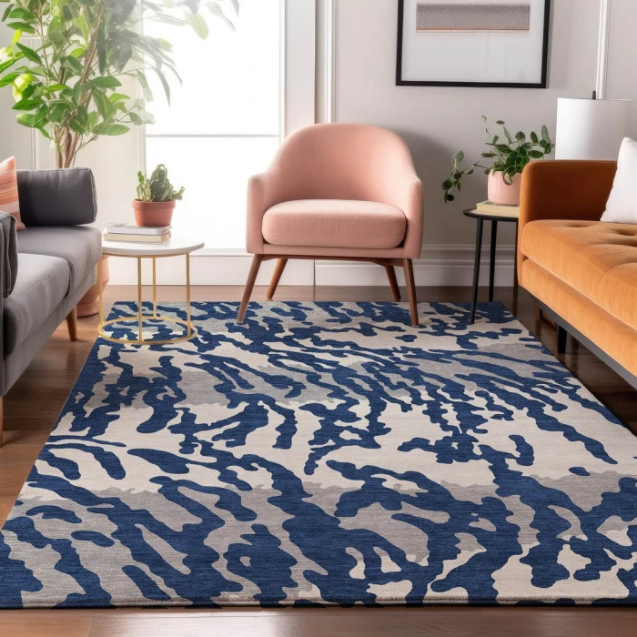 Addison Mayfield Blue AMF873 5ft. x 7ft. 6in. Rect. Rug
