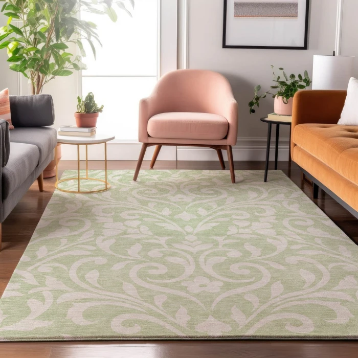 Addison Mayfield Green AMF875 - 8ft. Round Rug