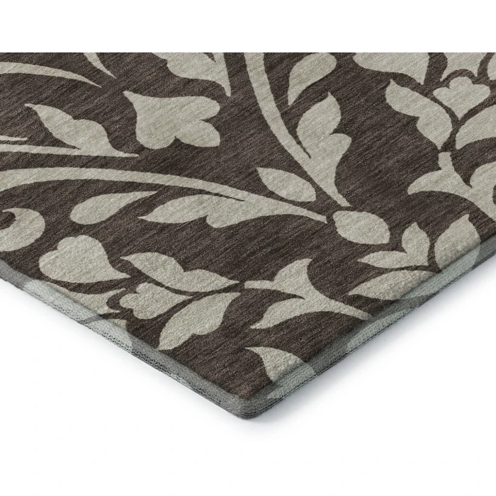 Addison Mayfield Brown AMF875 - 8ft. Round Rug