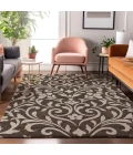 Addison Mayfield Brown AMF875 - 8ft. Round Rug