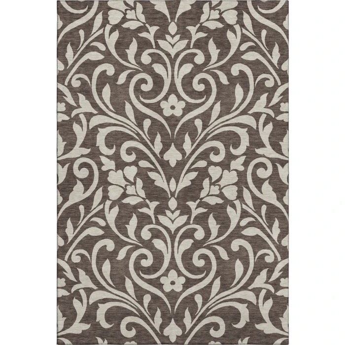 Addison Mayfield Brown AMF875 - 8ft. Round Rug