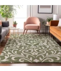 Addison Mayfield Green AMF875 - 8ft. Round Rug