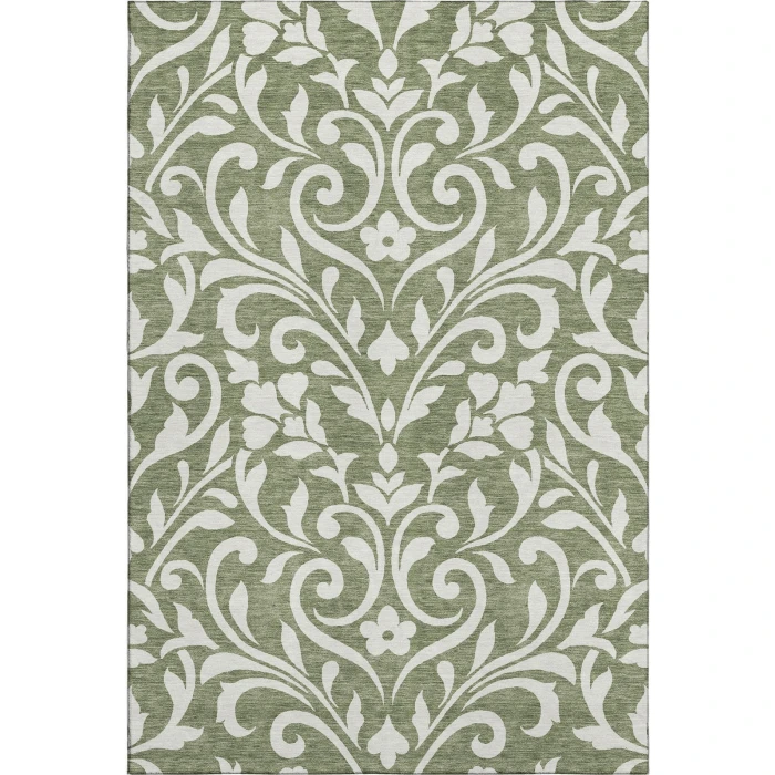 Addison Mayfield Green AMF875 - 8ft. Round Rug