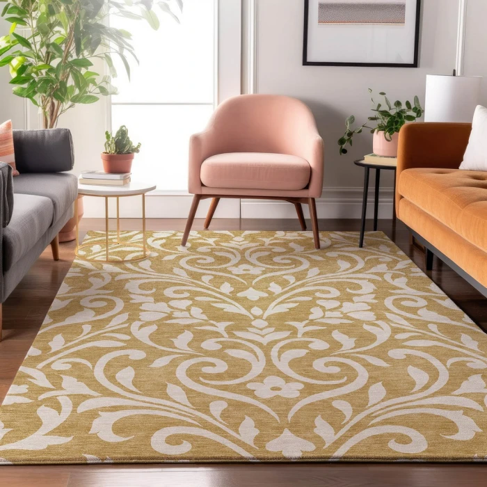 Addison Mayfield Gold AMF875 2ft. 3in. x 7ft. 6in. Rect. Rug