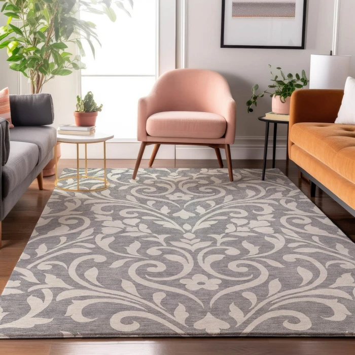 Addison Mayfield Gray AMF875 - 8ft. Round Rug