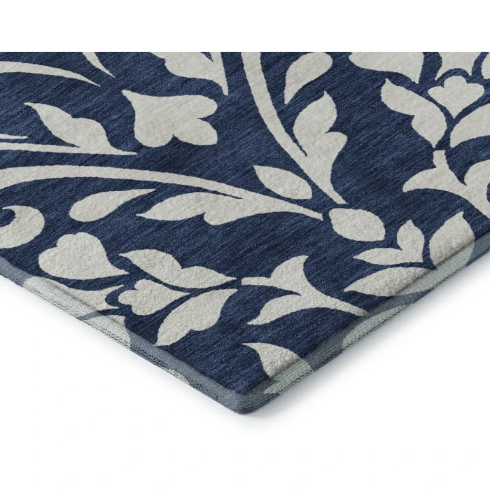 Addison Mayfield Blue AMF875 - 8ft. Round Rug