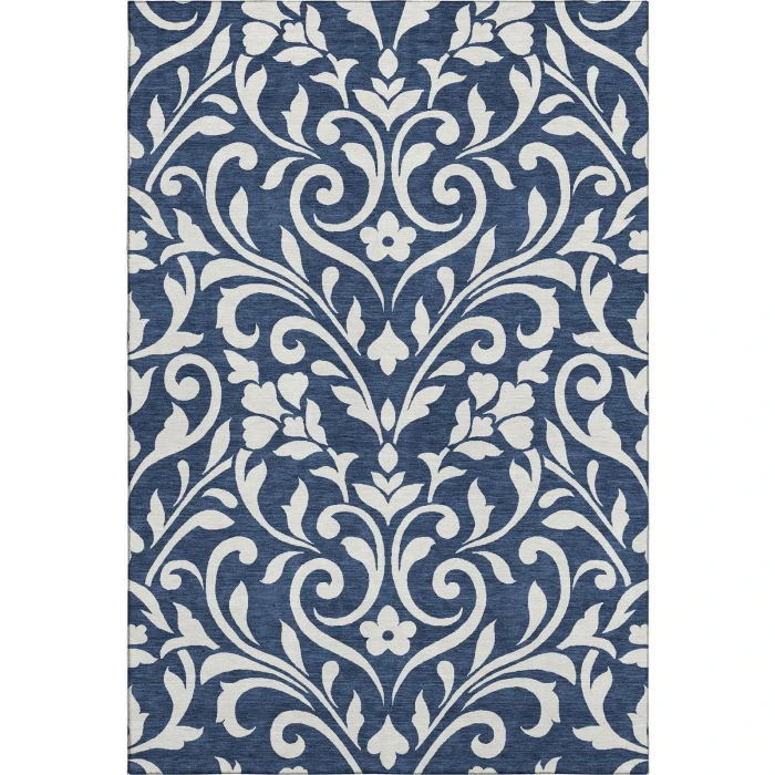 Addison Mayfield Blue AMF875 - 8ft. Round Rug