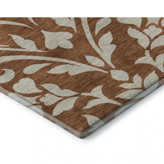 Addison Mayfield Orange AMF875 - 8ft. Round Rug
