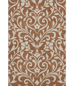 Addison Mayfield Orange AMF875 - 8ft. Round Rug