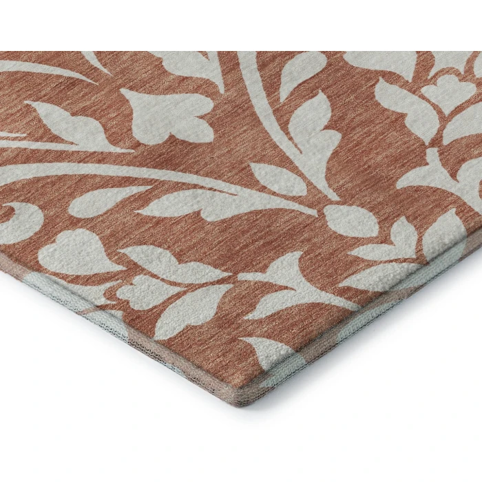 Addison Mayfield Orange AMF875 - 8ft. Round Rug