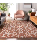 Addison Mayfield Orange AMF875 - 8ft. Round Rug