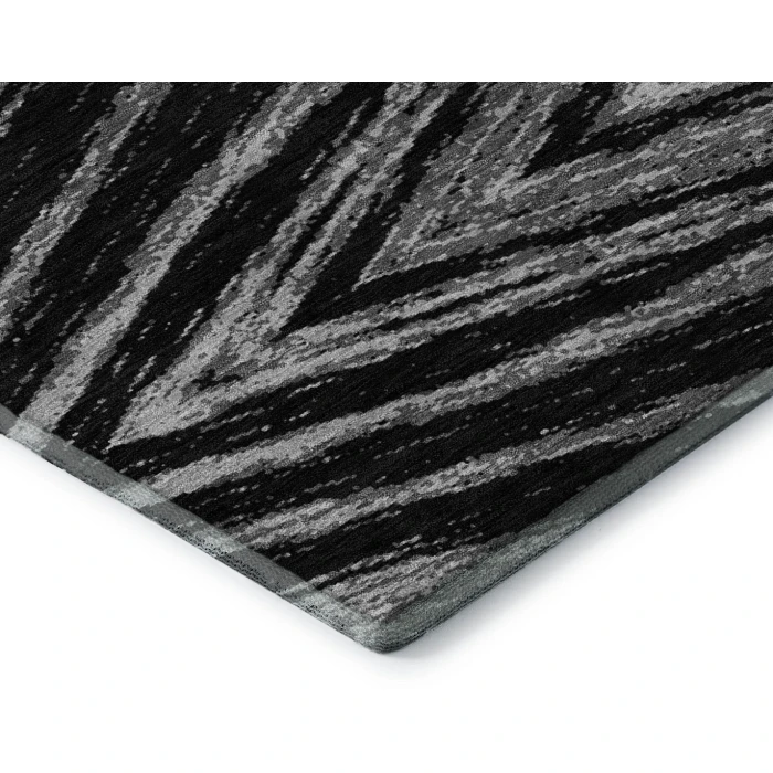 Addison Mayfield Black AMF876 - 8ft. Round Rug