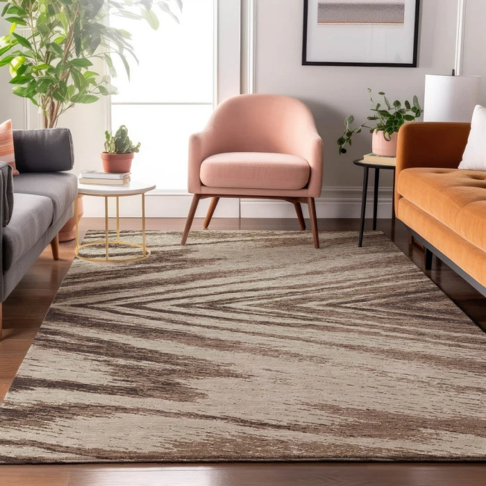 Addison Mayfield Brown AMF876 5ft. x 7ft. 6in. Rect. Rug