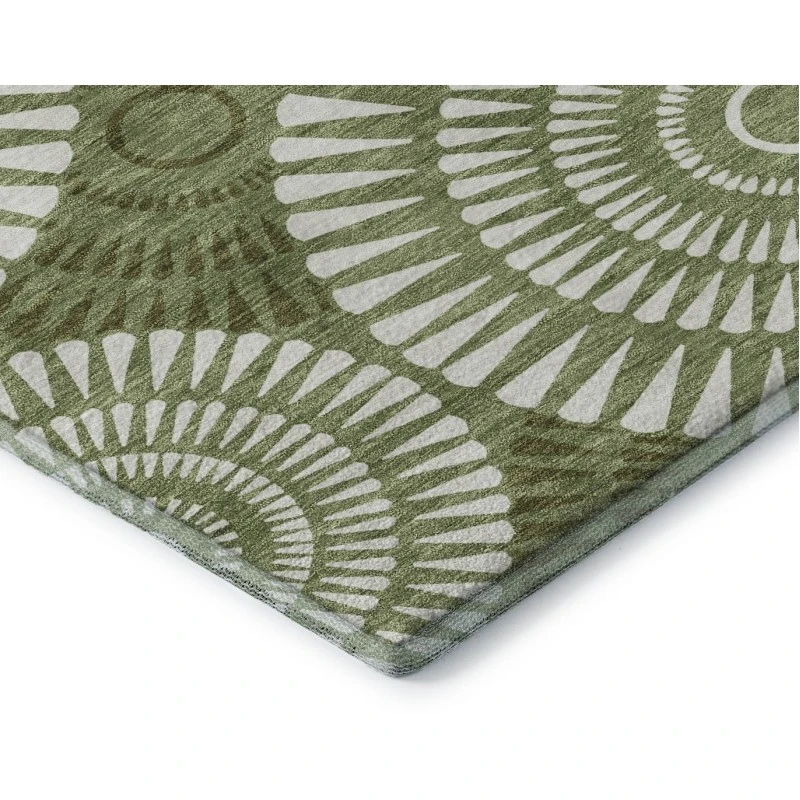 Addison Mayfield Green AMF877 2ft. 3in. x 7ft. 6in. Rect. Rug