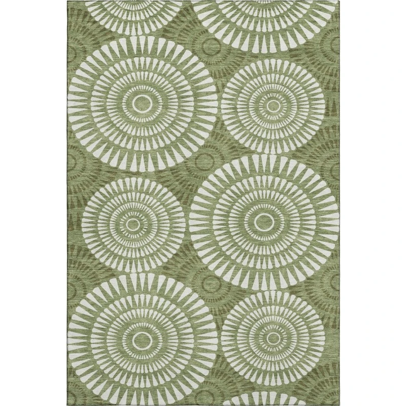 Addison Mayfield Green AMF877 2ft. 3in. x 7ft. 6in. Rect. Rug