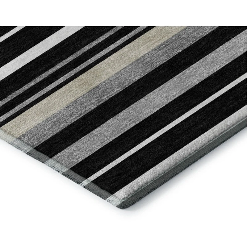 Addison Mayfield Black AMF879 2ft. 3in. x 7ft. 6in. Rect. Rug