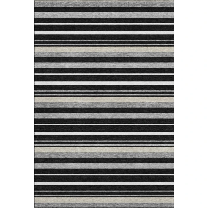 Addison Mayfield Black AMF879 - 8ft. Round Rug