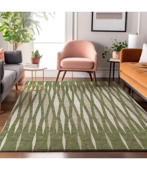 Addison Mayfield Green AMF881 8ft. x 10ft. Rect. Rug
