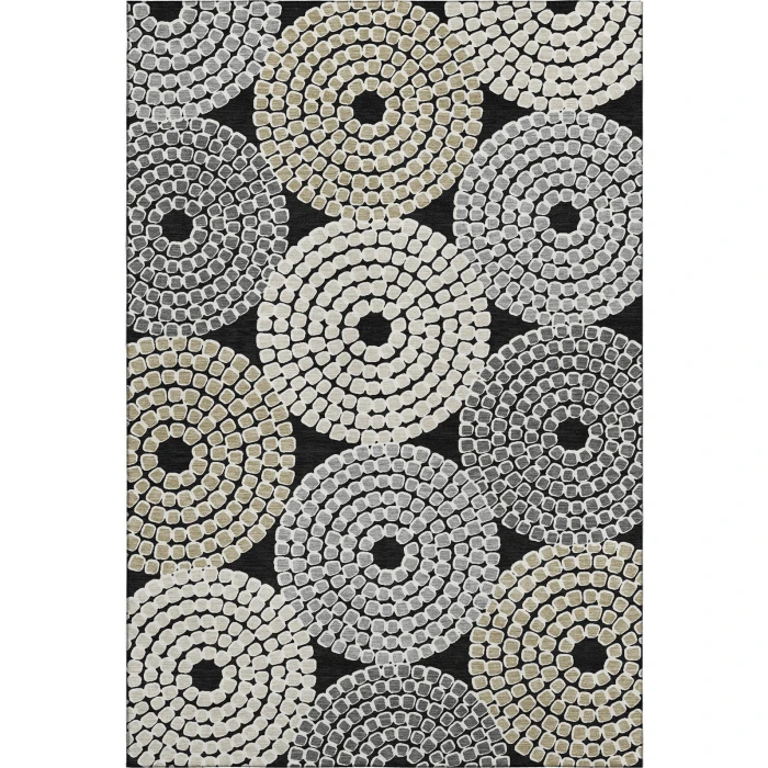 Addison Mayfield Black AMF882 2ft. 3in. x 7ft. 6in. Rect. Rug