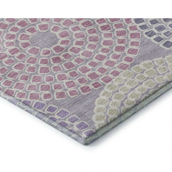 Addison Mayfield Purple AMF882 - 8ft. Round Rug