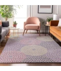 Addison Mayfield Purple AMF882 - 8ft. Round Rug