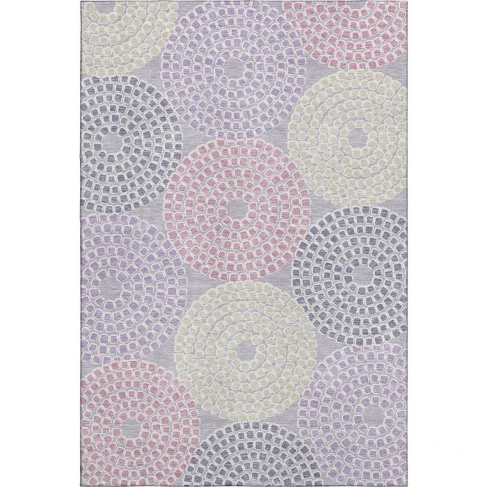 Addison Mayfield Purple AMF882 - 8ft. Round Rug
