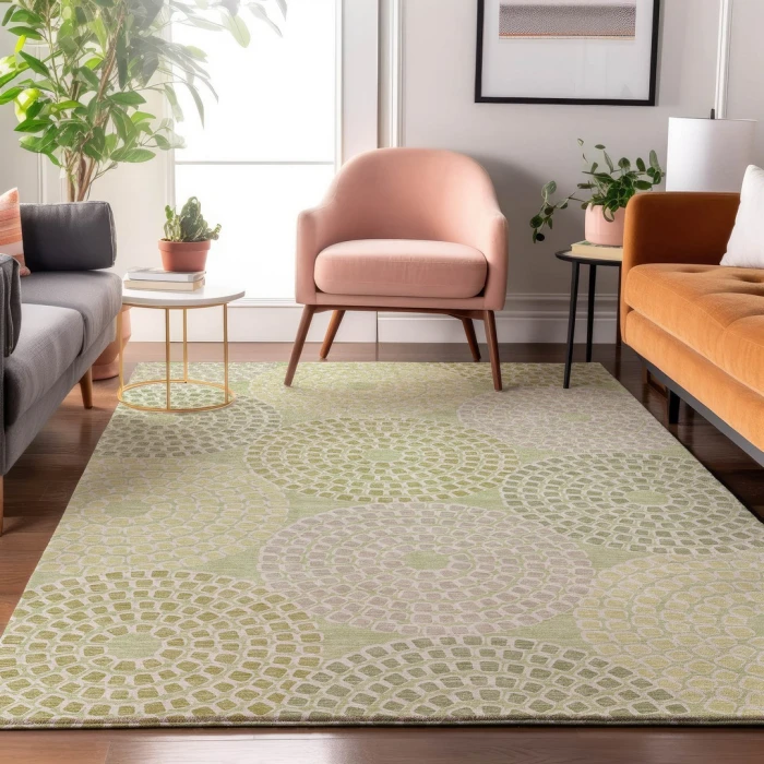Addison Mayfield Green AMF882 9ft. x 12ft. Rect. Rug
