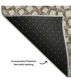 Addison Mayfield Brown AMF882 - 8ft. Round Rug