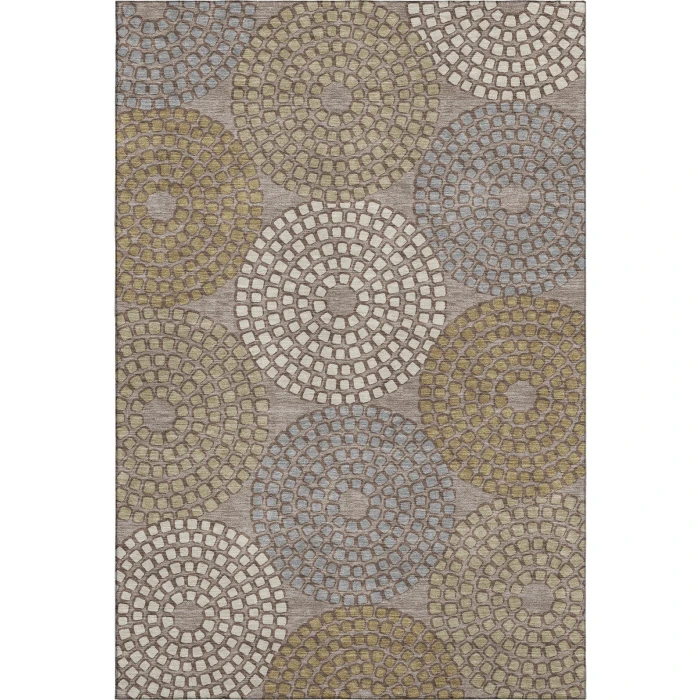 Addison Mayfield Brown AMF882 - 8ft. Round Rug
