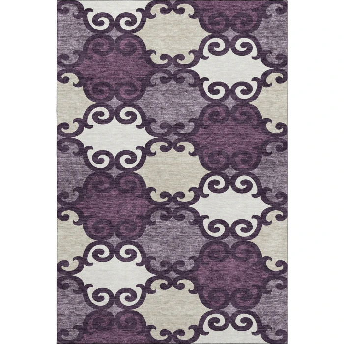 Addison Mayfield Purple AMF883 8ft. x 10ft. Rect. Rug